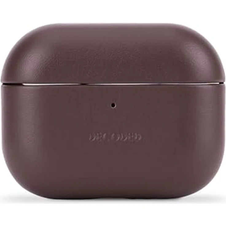 Decoded Lederhülle AirPods Pro 3 Aircase elegant, Schutzhülle aus hochwertigem Vollnarbenleder, Braun, kabellosen Ladezugang – Bild 3