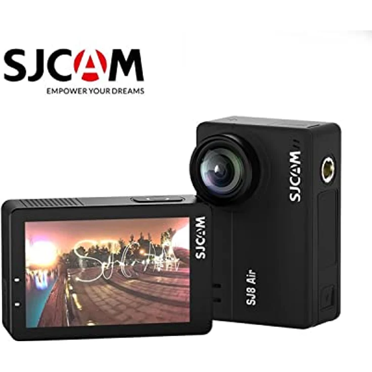 SJCAM SJ8 Air, Action Kamera mit 2.33" Display, 160° Weitwinkelobjektiv, 8X Digital Zoom, Bewegungserkennung, 240fps H.265, 1200mAh Akku, Schwarz – Bild 3
