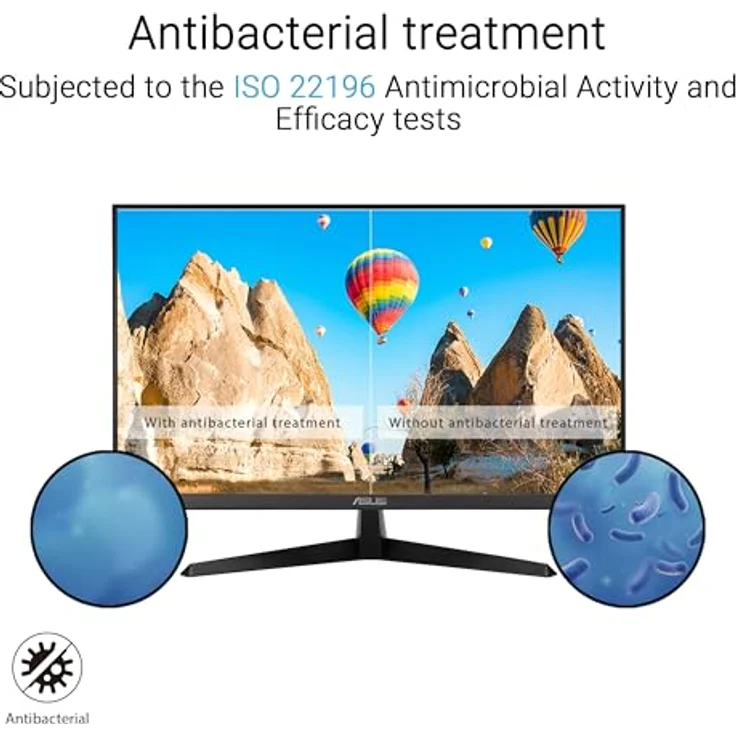 ASUS Eye Care VY27UQ - 27 Zoll 4K UHD Monitor - AdaptiveSync, HDR-10, Eye Care Plus Technik, Speaker, Schwarz – Bild 5