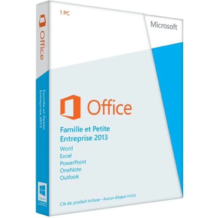 Microsoft Office Home and Business 2013 - 1PC (Product Key Card ohne Datenträger) - französisch, Büro-Softwarepaket mit Microsoft Excel, Outlook, Powerpoint, Word, OneNote - Windows, Europa (Microsoft) – Bild 1