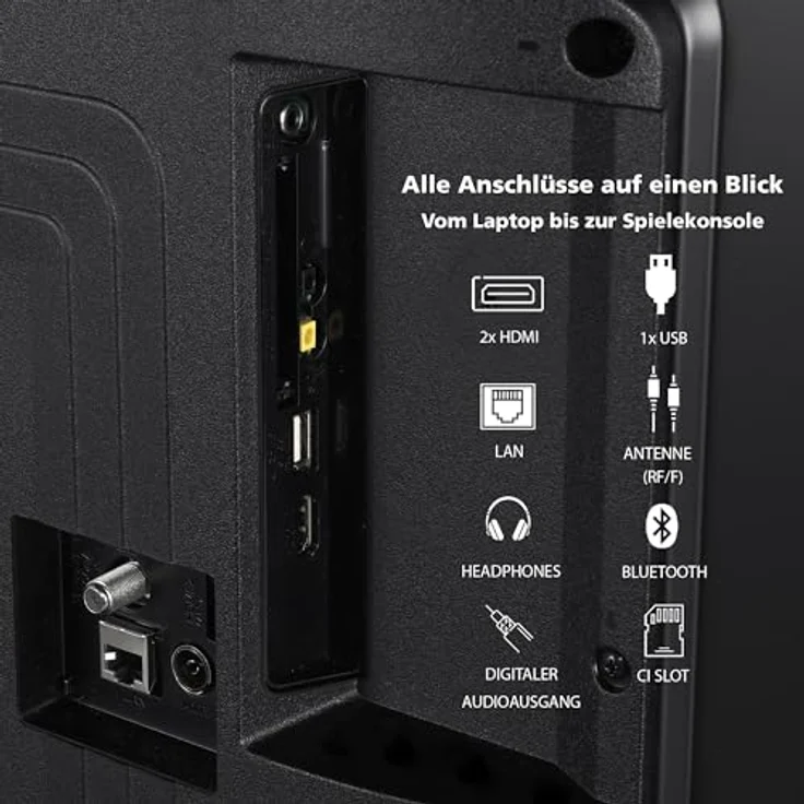 Toshiba 43LV3E63DAZ 43 Zoll Fernseher/VIDAA Smart TV (Full HD, HDR, Triple-Tuner, Bluetooth, Dolby Audio) [2024] – Bild 3