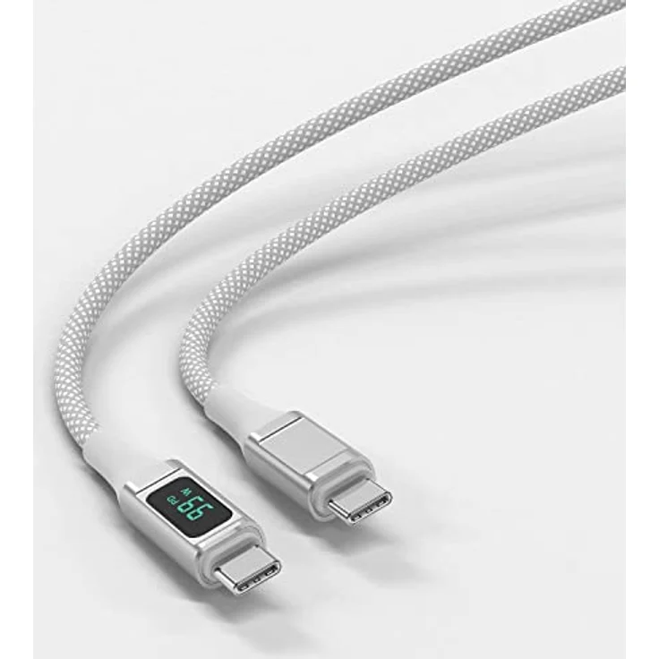 4smarts USB-C auf USB-C Kabel DigitCord 100W 1,5m weiß – Bild 3