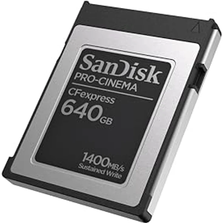 SanDisk PRO-CINEMA CFexpress Type-B-Speicherkarte 640 GB (Für den Einsatz von Kinokameras mit CFexpress-Technologie, 8K Aufnahmen, bis zu 1.700 MB/s Lesen, Sturzresistenz von bis zu 1 Meter Höhe) – Bild 3