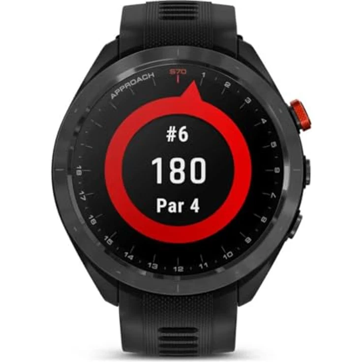 Garmin Approach S70 47mm Schwarz Keramik + Silikon-Wechselarmband – Bild 5