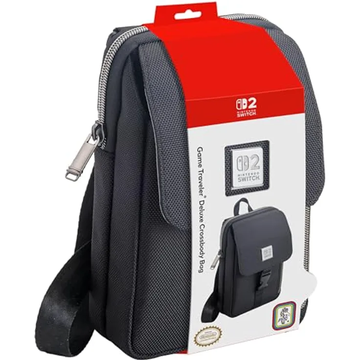 NACON MC16 Rucksack für Nintendo Switch, Schwarz, staubgeschützt und kratzresistent, 140 mm