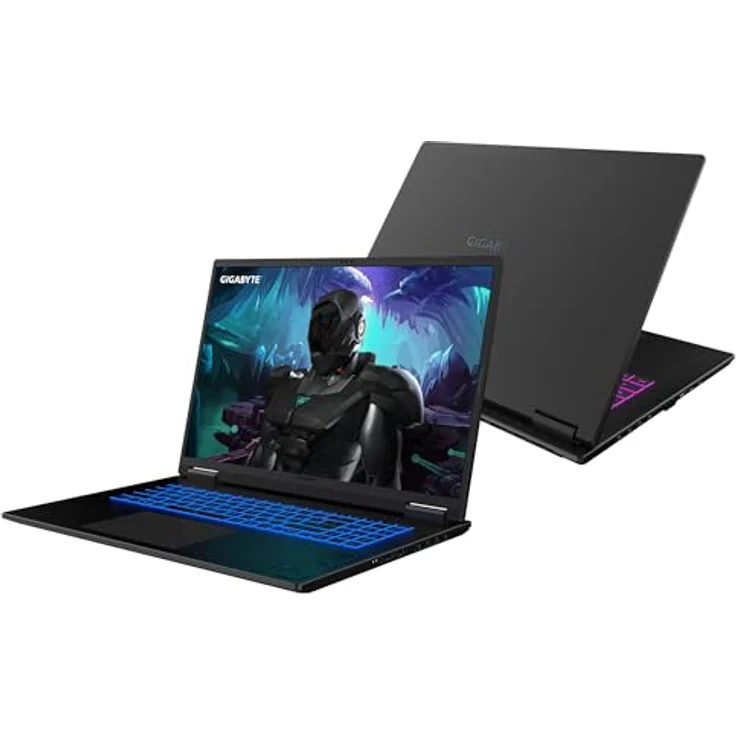 GIGABYTE GAMING A18 3VHK3DEC64SH, 18" QHD 165Hz IPS Laptop, AMD Ryzen 7 260, 16GB RAM, 1TB SSD, NVIDIA GeForce RTX 5060, schwarz, Windows 11 Home – Bild 2