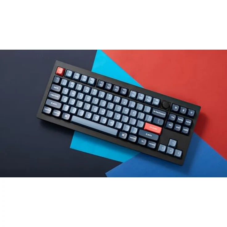 Keychron V3 Max TKL Custom Wireless Mechanische Tastatur, 2.4 GHz/Bluetooth/USB-C 3-Mode RGB, QMK/VIA Programmierbare Makros, Hot-Swap PBT Tastenkappen für Mac Windows Gateron Jupiter Banana – Bild 3