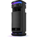 Sony ULT Tower 10 (Netzbetrieb) Bluetooth Lautsprecher, Schwarz, mit X-Balanced Speaker Unit und Partylichtern