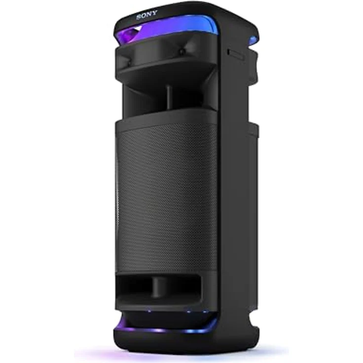 Sony ULT Tower 10 (Netzbetrieb) Bluetooth Lautsprecher, Schwarz, mit X-Balanced Speaker Unit und Partylichtern – Bild 1