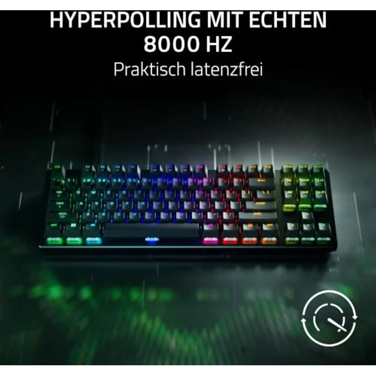 Razer Huntsman V3 HE Magnetic TKL, Gaming-Tastatur mit Hall-Effect-Switches, USB-C, Chroma RGB, N-Key-Rollover – Bild 3