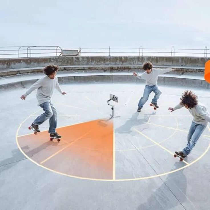 Insta360 Flow 2 Pro, Standard Bundle mit 3-Achsen-Stabilisierung, KI-gestütztem Deep Track 4.0 und zusammenklappbarem Design, Stone Gray – Bild 2