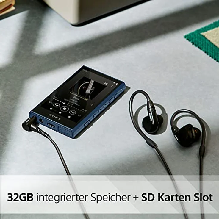 Sony Walkman NW-A306 Touchscreen MP3 Player - 32GB, Bis zu 36h Akkulaufzeit, Verbesserte Soundqualität, Wi-Fi-kompatibel für direkten Musikdownload & Musikstreaming, blau – Bild 5