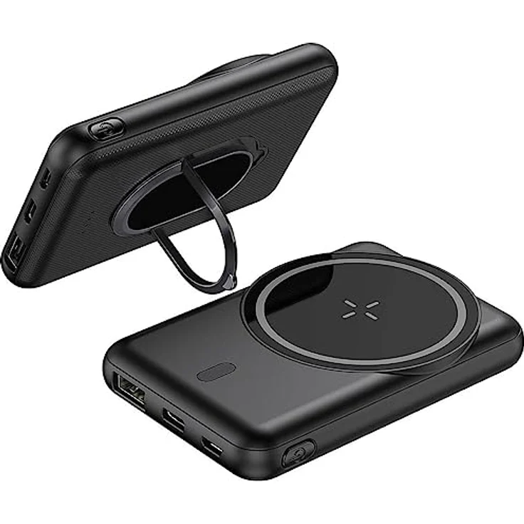 Wireless Powerbank VoltHub UltiMag Kick 5000mAh für MagSafe schwarz