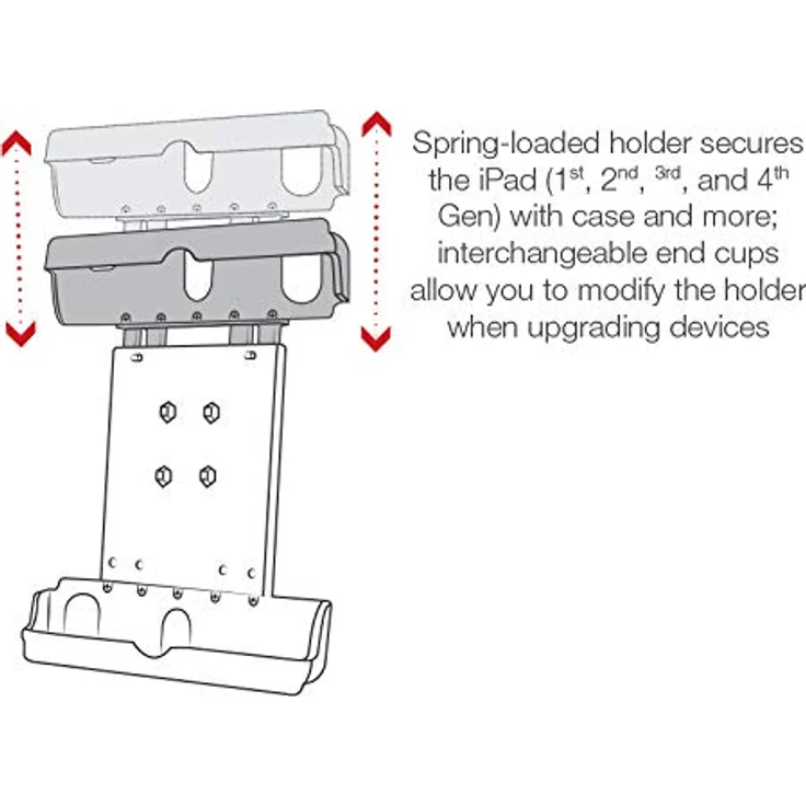 Ram Mounts Ersatzteil RAM Tab-Tite Holder für iPad Air 1-2 – Bild 7