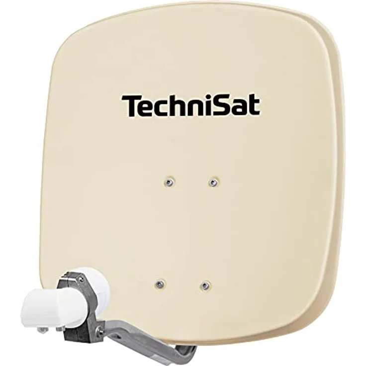TechniSat DIGIDISH 45 – Satelliten-Schüssel für 2 Teilnehmer (45 cm kleine Sat Anlage - Komplettset mit Wandhalterung und Universal Twin-LNB) beige – Bild 4