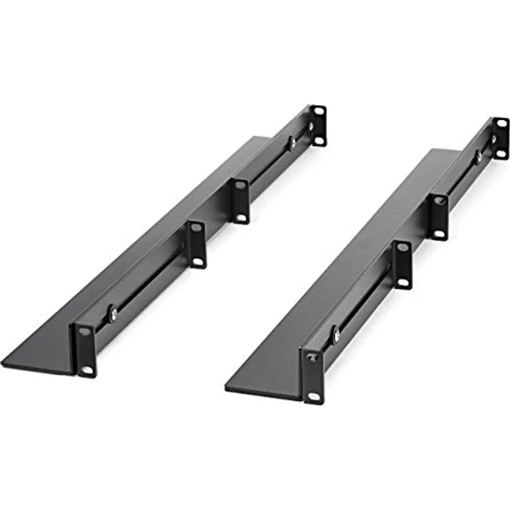 StarTech.com 1U Server Rack Rails with Adjustable Mounting Depth - 4 post - Rack-Schienen-Kit - Rack montierbar - Schwarz - 1U - 48.3 cm (19) – Bild 2