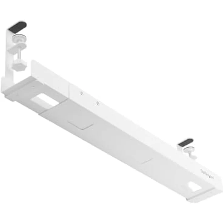 Startech.com Kabelkanal, unter Tisch montierbar, Weiß, 120 cm Länge, Kabelmanagementfach – Bild 5