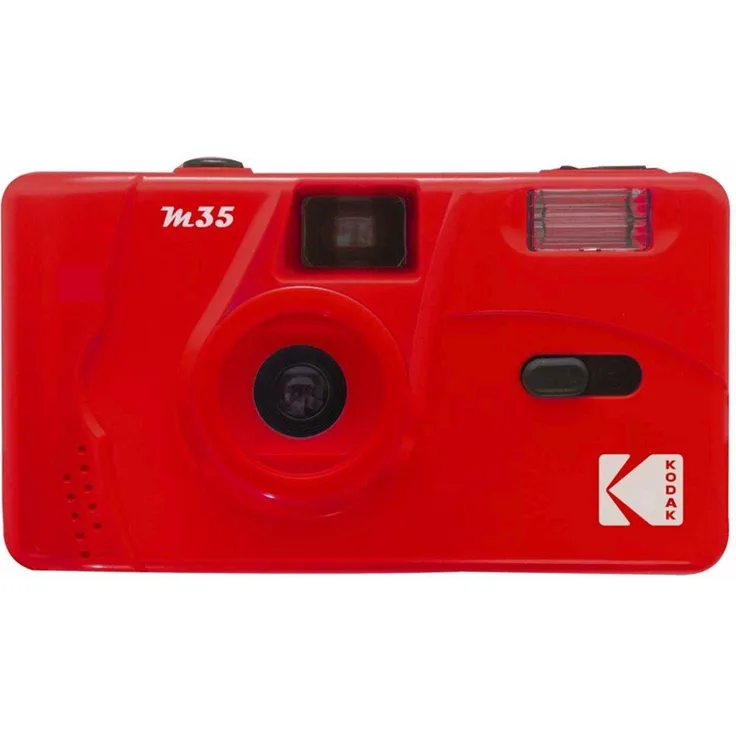 Kodak M35 Kamera flame scarlet Kompaktkamera, analoge Retro-Kleinbildkamera