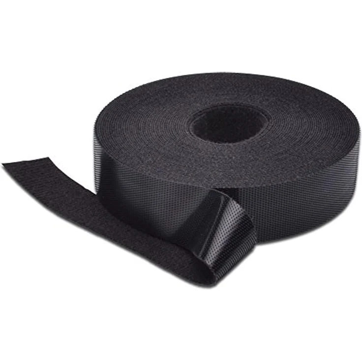 DIGITUS Klettband 20mm x 10m schwarz für strukturierte Verkabelung (DN-CT-10M-20) – Bild 2
