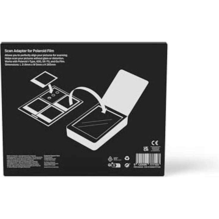 Polaroid Studio Scanner Adapter, für quadratische Polaroid-Filme, verzerrungsfreies Scannen – Bild 6