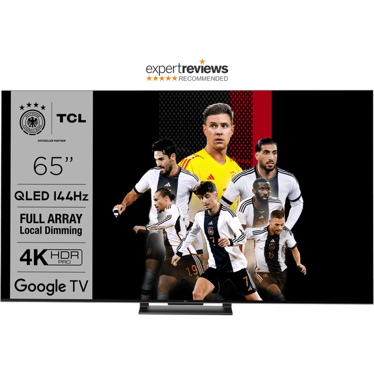 TCL 65C745 QLED TV, 65", FALD, 144Hz, Dolby Vision, HDR10+, Game Master Pro 2.0, 240Hz Gaming