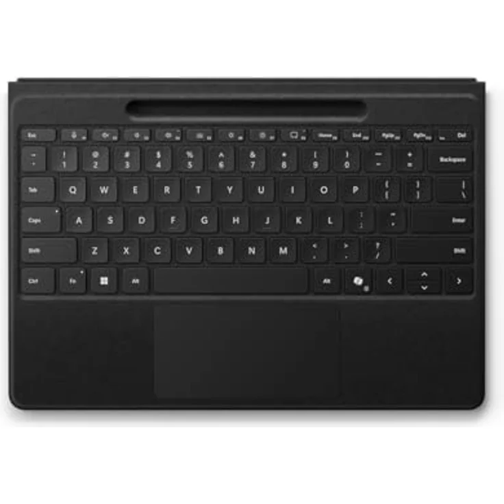 Microsoft Surface Pro Flex, AZERTY Tablet-Tastatur mit Touchpad, mechanischem Switch, Bluetooth LE, hinterleuchtet, Schwarz – Bild 3