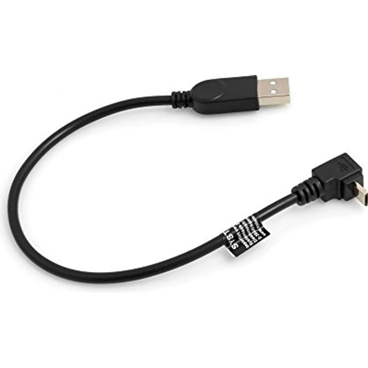 SYSTEM-S Micro USB Kabel 90° Grad aufwärts gewinkelt Winkel Adapter Datenkabel Ladekabel 27 cm – Bild 2