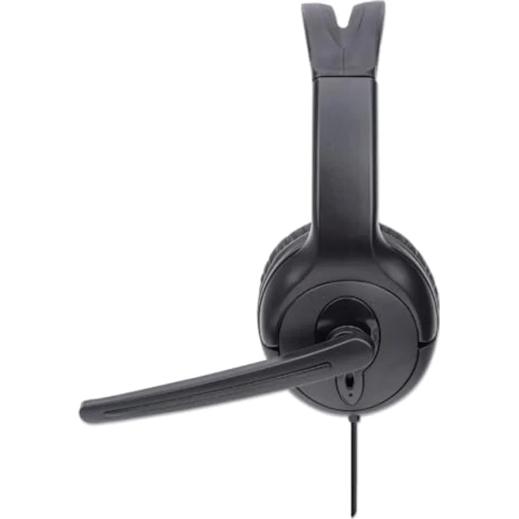 Manhattan Mono USB-Headset (Kabelgebunden), Kopfhörer, Schwarz – Bild 4