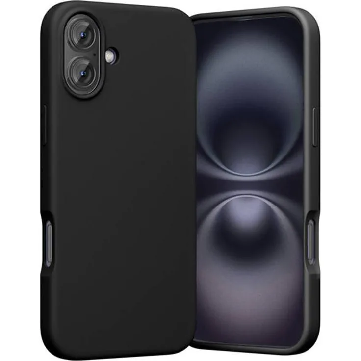 Vention KUHB0-10 Case für iPhone 16, MagSafe-kompatible Smartphone Hülle aus flüssigem Silikon, Schwarz
