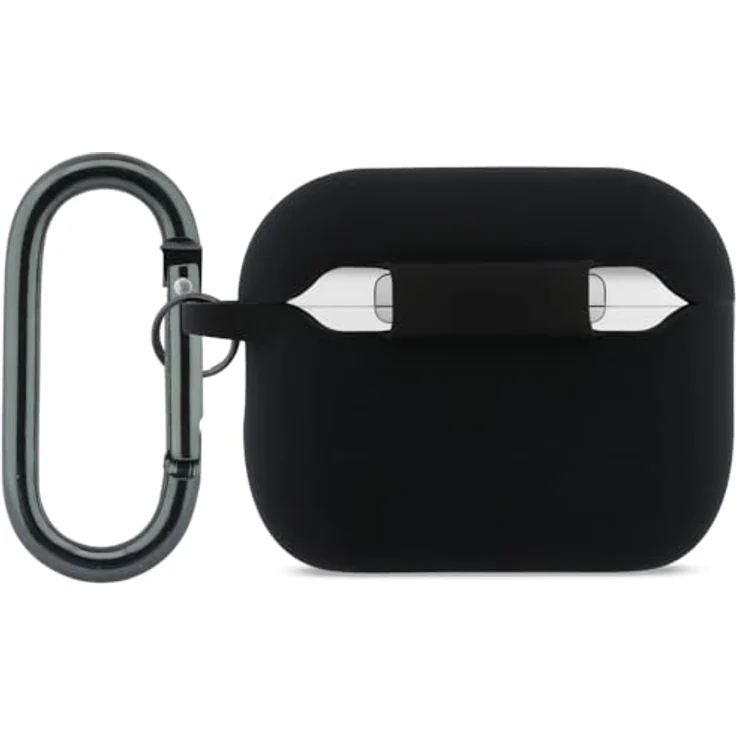 Lacoste Case Silicone Croc Logo für AirPods Pro 3, elegante Kopfhörertasche + Schutzhülle, schwarz – Bild 2