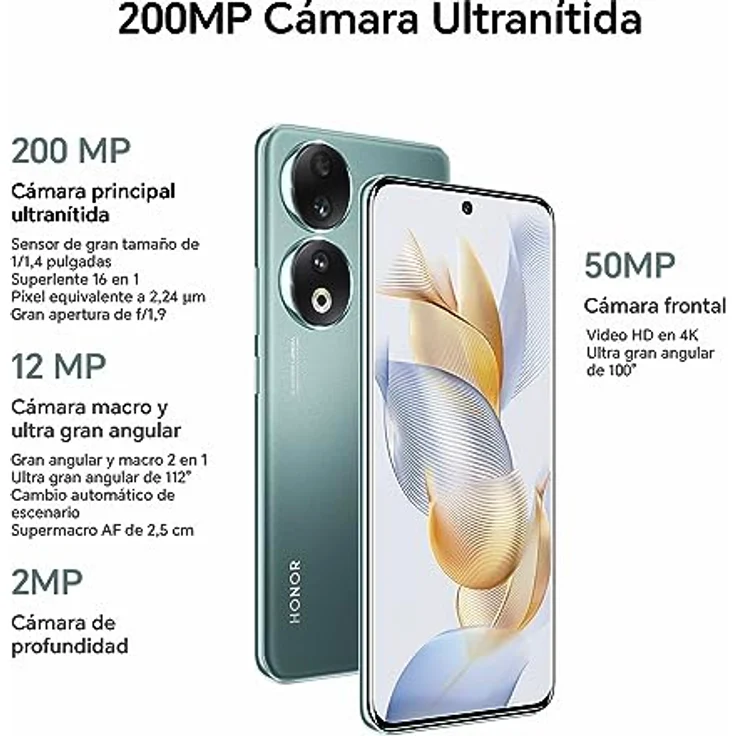 Honor 90 5G 512GB/12GB RAM Dual-SIM emerald-green – Bild 2