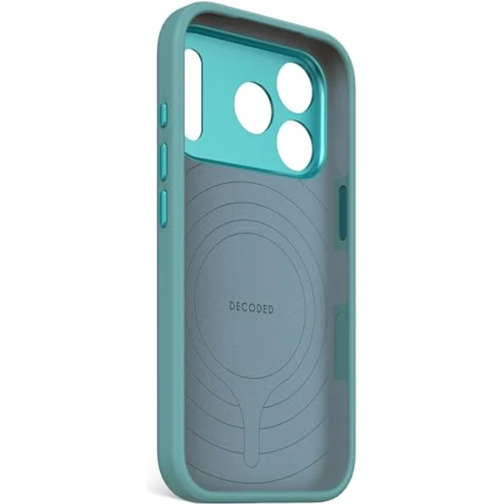 Decoded Silikonhülle für iPhone 17 Pro, Antibakterielle Beschichtung, MagSafe Kompatibel, Fallschutz, Kratzfest, Hell Blau – Bild 3