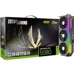 ZOTAC GAMING GeForce RTX 5080 AMP Extreme INFINITY, 16384 MB GDDR7 Next-Gen-Grafikkarte mit Triple-Fan-Kühlerdesign, RGB-LED-Beleuchtung