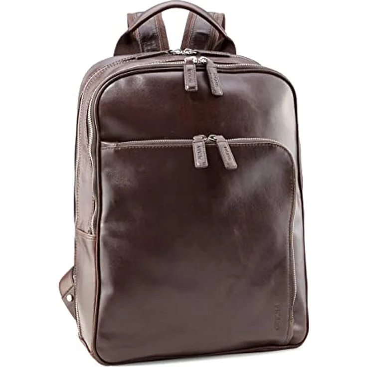 Picard Buddy Rucksack aus 100% Leder, mit Laptopfach für 39 cm, braun – Bild 3