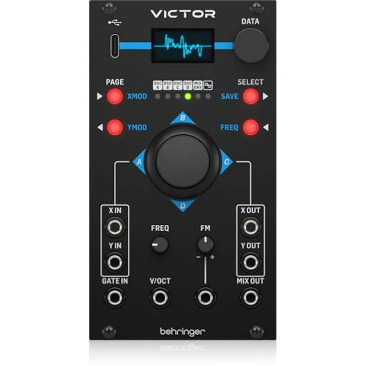 Behringer Victor, Modular Synthesizer mit 4 Oszillatoren, 128 Wellenformen und Vector Joystick