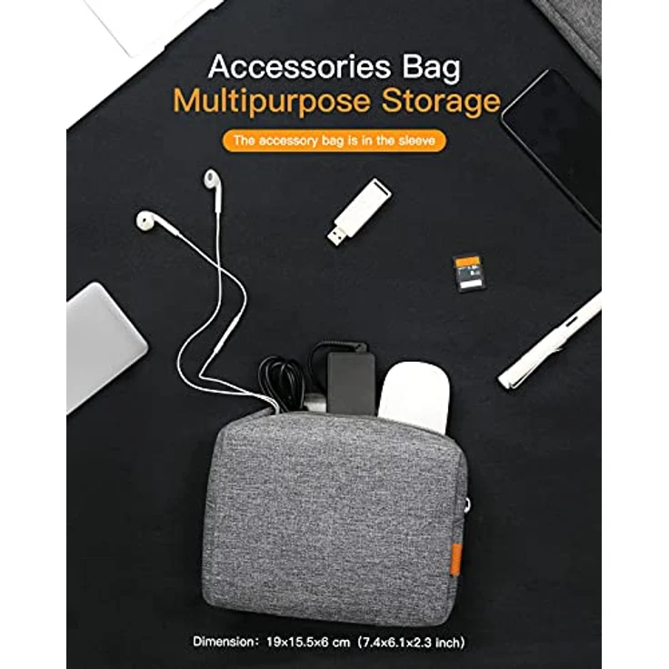 Inateck Laptop-Hülle 15.6 Zoll Laptoptasche Notebook Sleeve Schutzhülle, kompatibel mit den meisten 15-15.6 Zoll Laptops - Preisvergleich – Bild 6