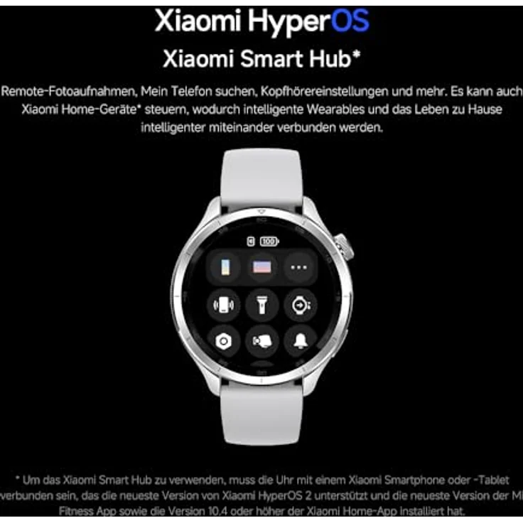Xiaomi Watch S4 Silver – 1.43" AMOLED, 2200 Nits, 15 Tage Akku, 5ATM Wasserfest, Herzfrequenz & SPO₂-Sensor, Bluetooth 5.3, Aluminiumgehäuse – Bild 9