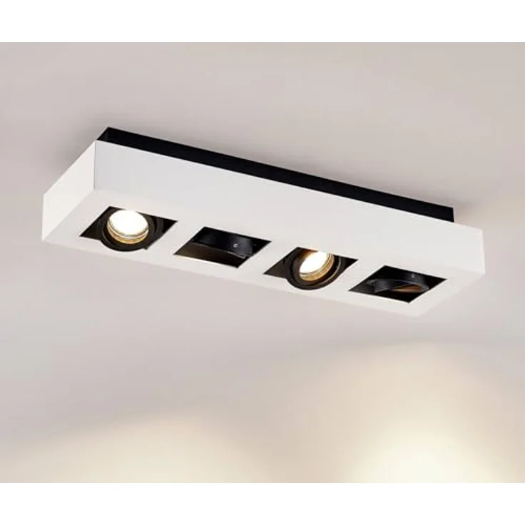 Arcchio Deckenlampe 'Vince' (Modern) in Weiß aus Aluminium (4 flammig, GU10) - Hochwertige Deckenleuchte für jede Wohnsituation – Bild 5