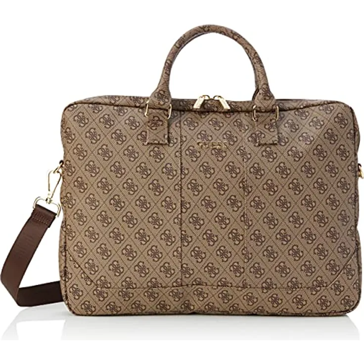 Guess Laptoptasche, Tasche für 13'' bis 15'' Geräte, Abnehmbarer Schulterriemen, Universal Laptoptasche mit Multifunktionsinnentaschen, Logo-Innenfutter, GUCB154GB, bianco-XX-28