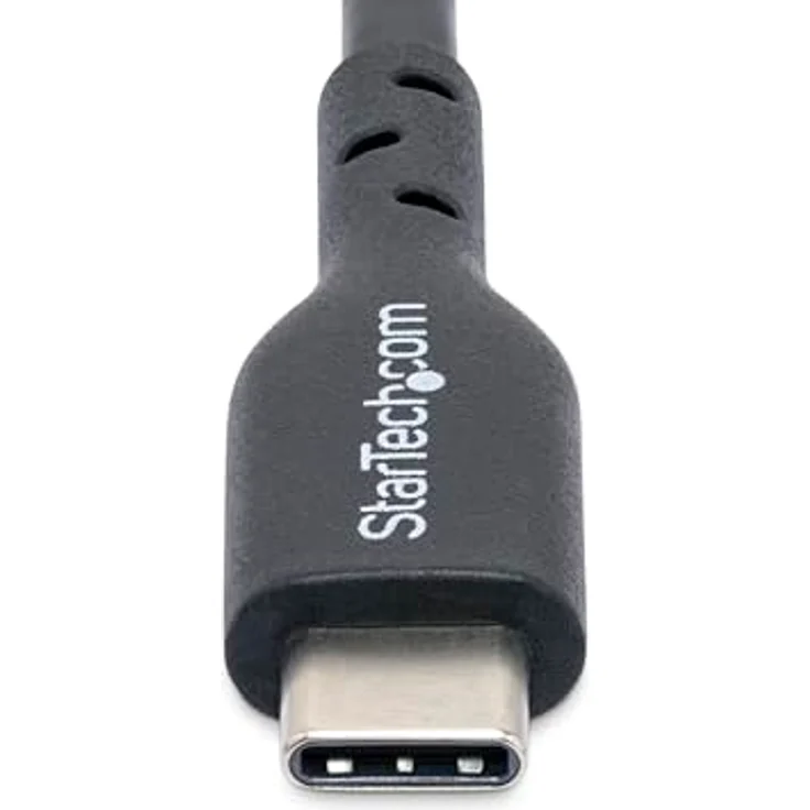 StarTech.com 1m USB-C Ladekabel, 60W 3A Power Delivery, TPE Mantel, Datenübertragung bis 480 Mbit/s, Schwarz – Bild 4