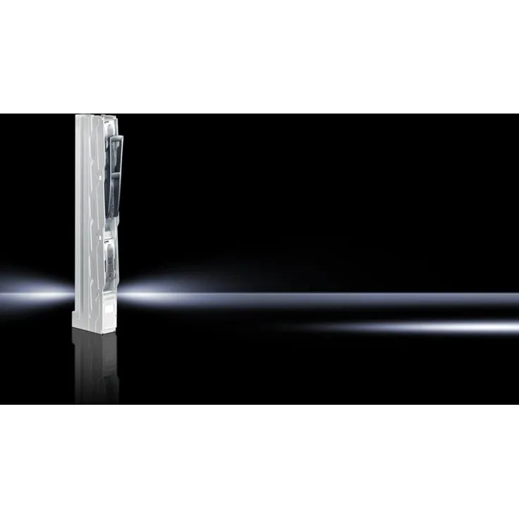Rittal Sicherungslastschaltleiste Gr.00 SV 9677.025, 160A 3-polig, Licht-Grau, Rahmenklemme, 690V, für Stromwandler-Einbau