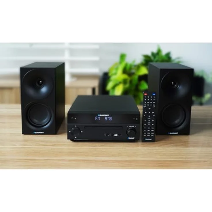 Blaupunkt MS30.2BT Micro-Stereoanlage, 150 W Leistung, Bluetooth, HDMI ARC, FM-Radio mit 40 Sendern, USB- und AUX-Anschluss, weiß – Bild 7