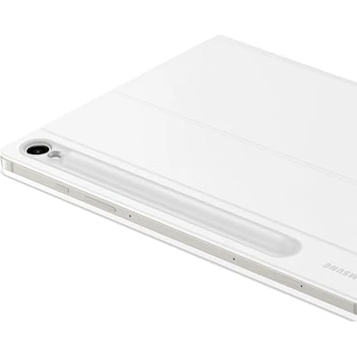 Samsung EF-DX725 Book Cover Keyboard für Galaxy Tab S9 | S9 FE, Pogo Pin, Plug & Play, Flaches Design, DE-Layout, Weiß – Bild 4