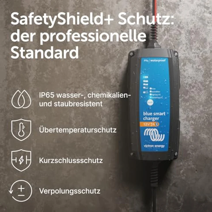 Victron Energy Blue Smart IP65 Bleiakku-Ladegerät, 7A mit Bluetooth Smart und adaptivem Batterie-Management, wasserdicht – Bild 8