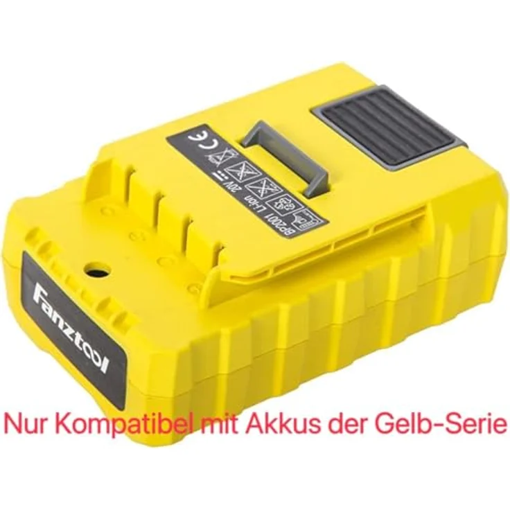 FANZTOOL Schnellladegerät für 20V Akkus der Gelb-Serie, EU Plug, Netzteil (100-240V/50Hz-60Hz) – Bild 2