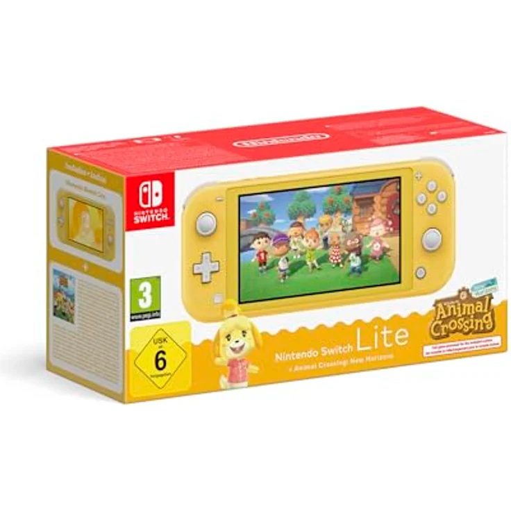 Nintendo Switch Lite + Animal Crossing: New Horizons Bundle, Gelb, tragbare Spielkonsole – Bild 1