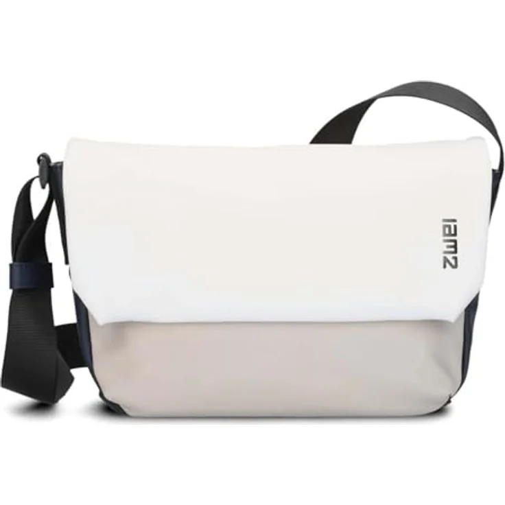 Zwei Cargo Messenger 32 cm, Laptop-Tasche aus 100% Polyurethan, weiß – Bild 1
