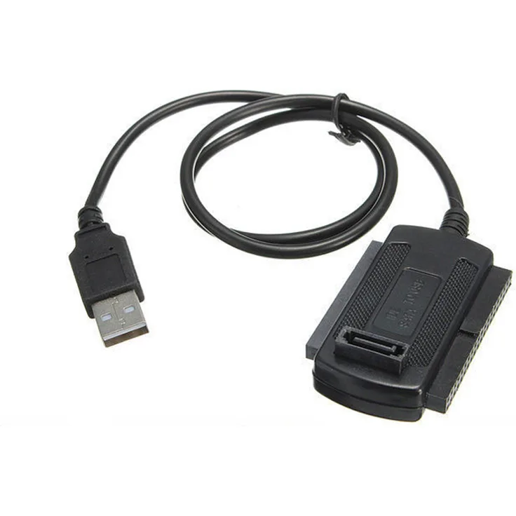 Bolwins B95 50cm 3in1 USB 2.0 auf IDE/SATA Kabel Adapter für 2.5"/3.5" HDD/SSD, schwarz, Plug & Play, 480 Mbps