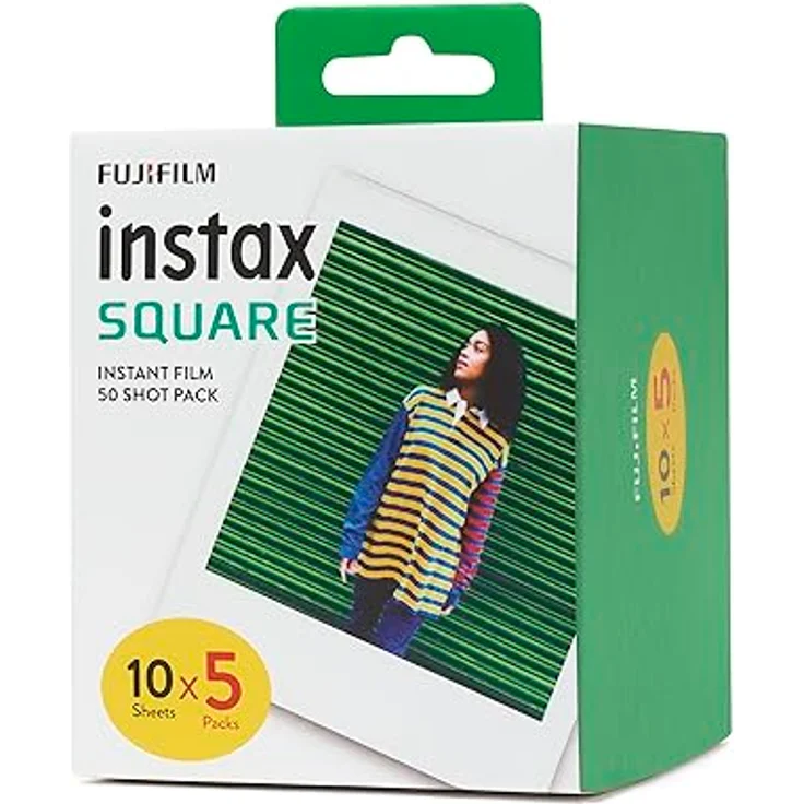 Fujifilm Instax Quadratischer Film, weißer Rand, 50 Stück – Bild 3