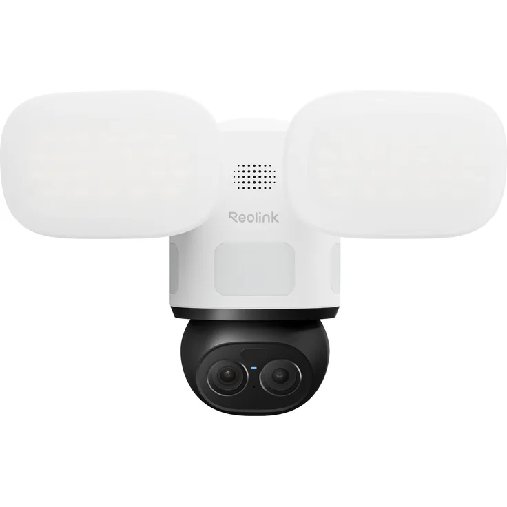 Reolink TrackFlex Floodlight WiFi, 4K WLAN Kabelgebundene Flutlicht-Außenüberwachungskamera, 360° Auto-Tracking, KI-Videosuche, 3000 Lumen Licht, IP66 Wasserdicht
